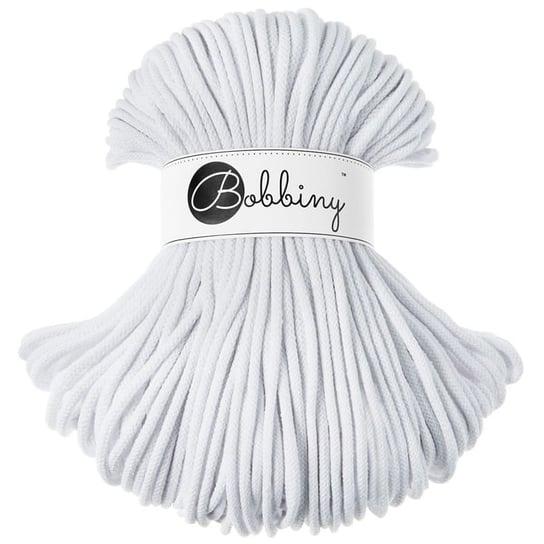 Sznurek pleciony bawełniany Bobbiny Premium / Biały / White / 5mm / 100m Bobbiny