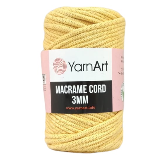 Sznurek YarnArt Macrame Cord 3mm- 764- żółty Filart