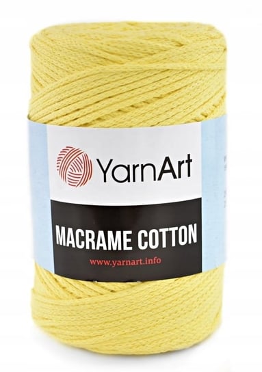 Sznurek YarnArt Macrame Cotton 754 - jasny żółty YarnArt