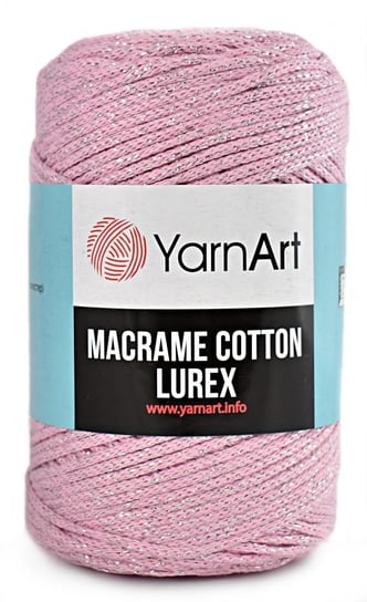 Sznurek YarnArt Macrame Cotton Lurex - 732 róż YarnArt