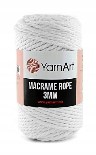 Sznurek YarnArt Macrame Rope 3 mm - 751 biel YarnArt