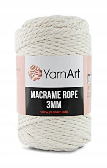Sznurek YarnArt Macrame Rope 3 mm 752 / naturalny YarnArt