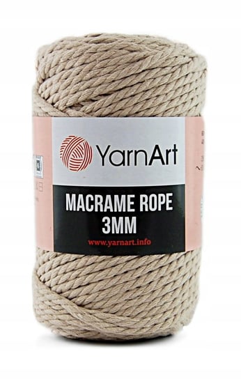 Sznurek YarnArt Macrame Rope 3 mm 753 ciepły beż YarnArt