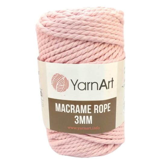 Sznurek YarnArt Macrame Rope 3mm- 762- jasny róż Filart