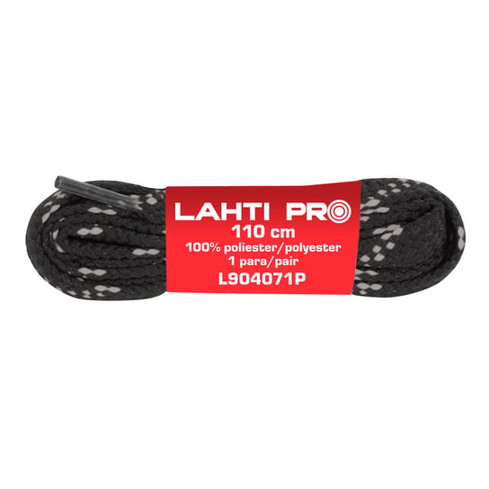 Sznurowadła płakie Czarno-czerwone L904071P, 10 par, 110cm, Lahti Lahti PRO