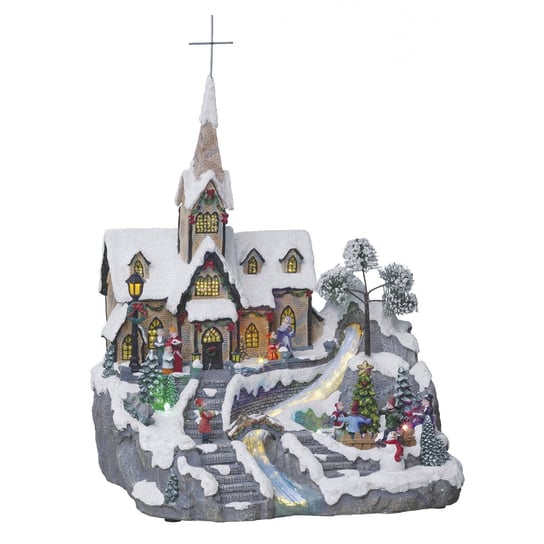 Szopka bożonarodzeniowa Kościół pod śniegiem Fééric Lights and Christmas