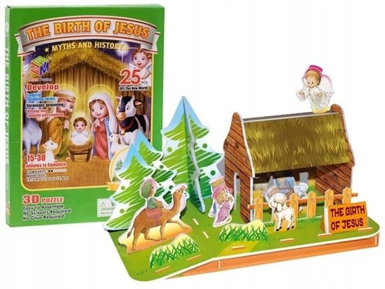 Szopka Puzzle 3D Stajenka Betlejemska Boże Narodzenie Inna marka