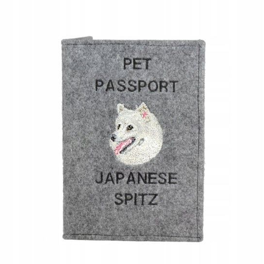 Szpic japoński Haftowany pokrowiec na paszport Inna marka