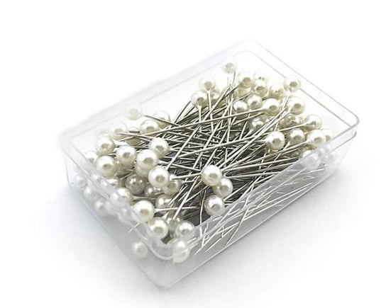 Szpilki perłowe 100 szt.  ( Białe ) Dystrybutor Kufer