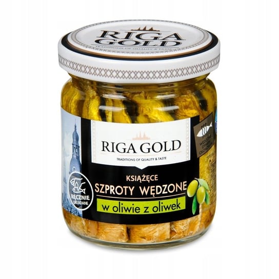 Szproty wędzone książęce w oliwie Riga Gold 100 g RĪGAS ZELTS