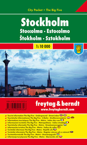 Sztokholm city pocket. Mapa 1:10 000 Opracowanie zbiorowe