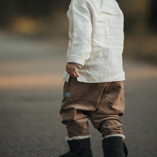 Sztruksowe spodnie Santiago | Orzech - Nomad Kid - 116/122 NOMAD