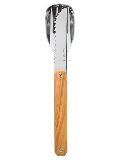 Sztućce magnetyczne zestaw Akinod Straight Cutlery 12H34 - olive wood Inny producent