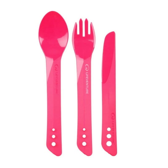 Sztućce Turystyczne Lifeventure Ellipse Cutlery Set Różowy Inna marka