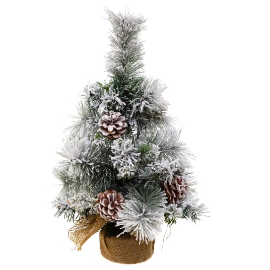 Sztuczna choinka z ośnieżonymi gałązkami, stroik, 50 cm Fééric Lights and Christmas
