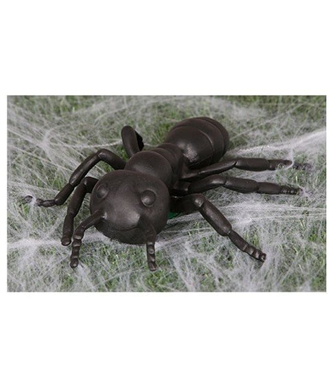 Sztuczna mrówka plastikowa dekoracja na halloween czarna 20cm Guirca