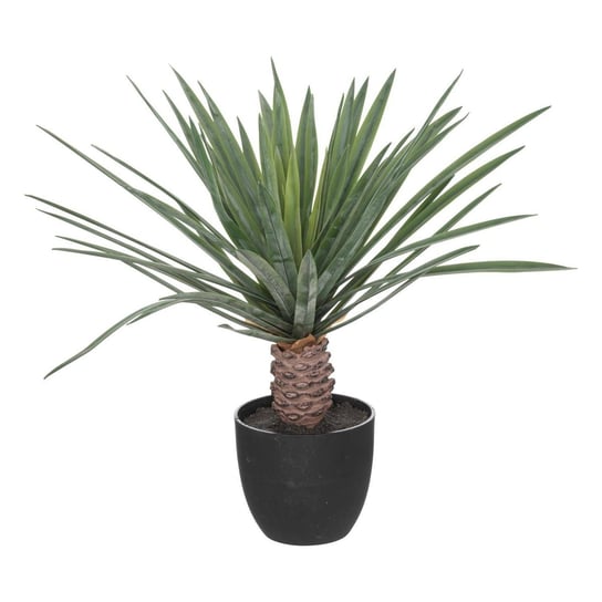 Sztuczna palma jak żywa w czarnej donicy, wys. 52 cm Inna marka