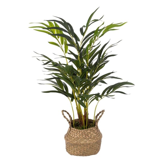 Sztuczna palma jak żywa w doniczce z plecionki, wys. 80 cm Atmosphera