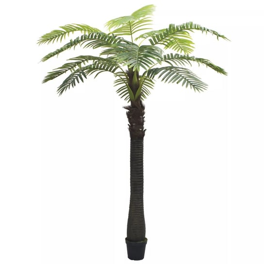 Sztuczna palma z doniczką, zielona, 310 cm vidaXL