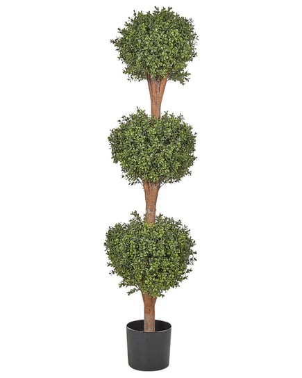 Sztuczna roślina doniczkowa 154 cm BUXUS BALL TREE Beliani