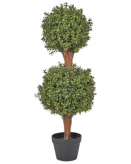 Sztuczna roślina doniczkowa 92 cm BUXUS BALL TREE Beliani