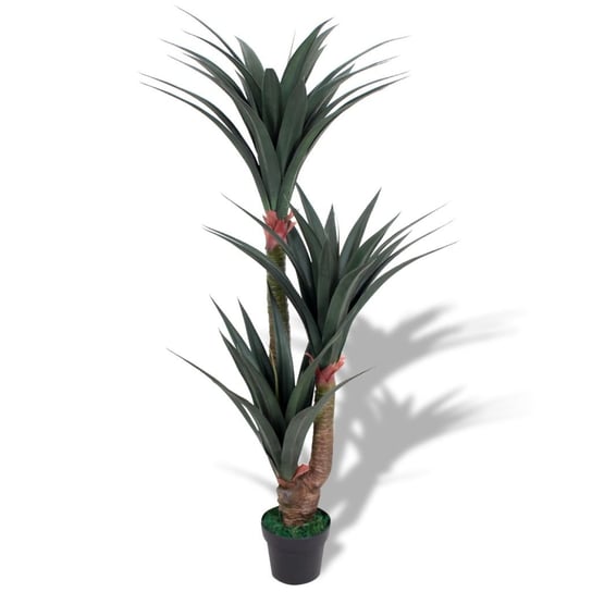 Sztuczna roślina jukka z doniczką, zielona, 155 cm vidaXL