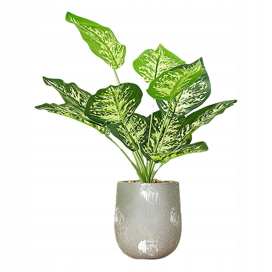 SZTUCZNA Roślina W DONICZCE REALISTYCZNA 42cm Dieffenbachia do DOMU BIURA ITIMPORT