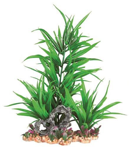 Sztuczna roślina w żwirku, 18 cm Trixie