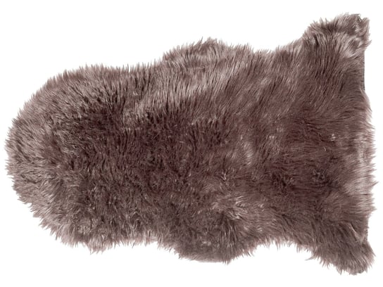 Sztuczna skóra owcza BELIANI Mungo, ciemnobrązowa Beliani