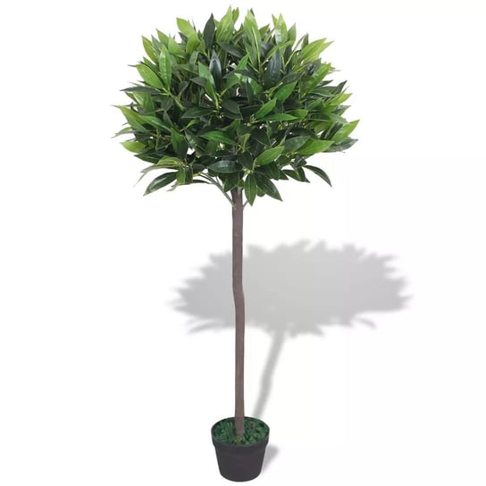 Sztuczne drzewko laurowe z doniczką, zielone, 125 cm vidaXL