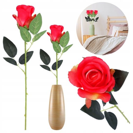 Sztuczne Kwiaty Sztuczna Róża Jak Żywe Bukiet Do Wazonu Dekoracyjne Liście Nice Stuff