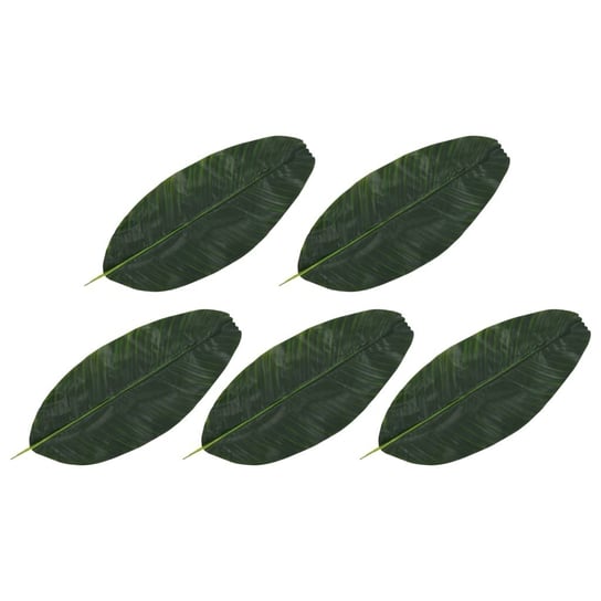 Sztuczne liście bananowca vidaXL, 62 cm, 5 szt. vidaXL