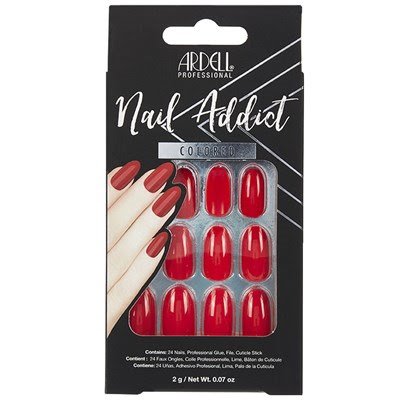 Sztuczne paznokcie migdałki długie + klej Manicure Nail Tips Ardell 28 szt Ardell