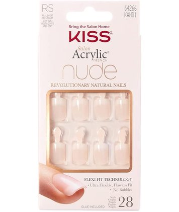 Sztuczne paznokcie Nude Nails Breath KAN01 Kiss x 28 KISS