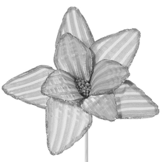 Sztuczny kwiat EUROFIRANY, 26 cm, srebrny, 12 szt. Eurofirany