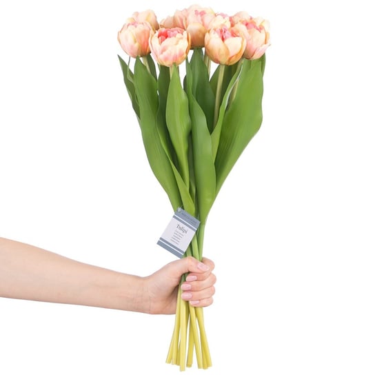 SZTUCZNY KWIAT TULIPI KOLOR PUDROWY RÓŻ STYL NOWOCZESNY AMELIAHOME - ARTFLOWER/AH/TULIPI/POWDERPINK/10PCS Flhf