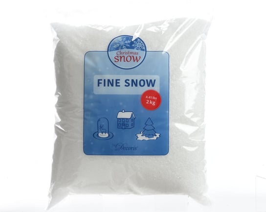Sztuczny śnieg sypki śnieżno biały duża paczka 2kg Kaemingk