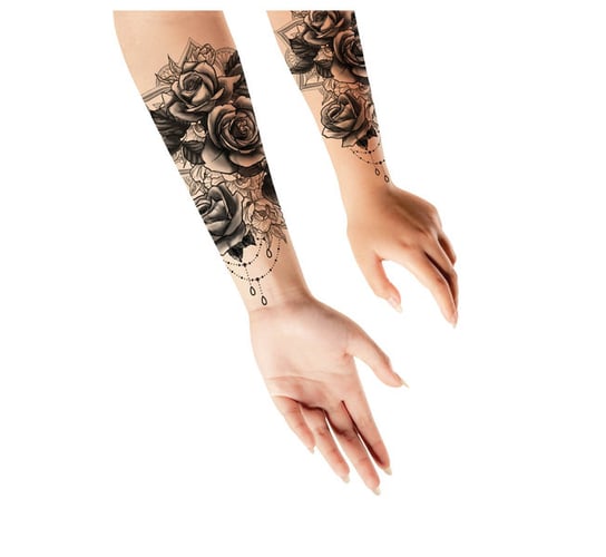 Sztuczny Tatuaż Róże 14 X 30 Cm Guirca