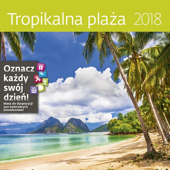 Sztuka Rodzinna, kalendarz ścienny 2018, Tropikalna Plaża Sztuka Rodzinna