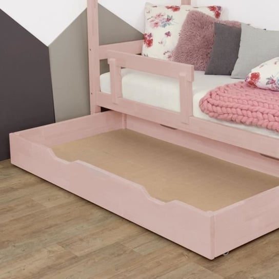 Szuflada łóżka 120 x 190 BUDDY - pastelowy róż Youdoit