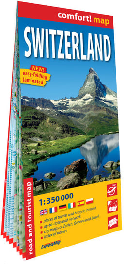 Szwajcaria (Switzerland). Mapa samochodowo-turystyczna 1:350 000 Opracowanie zbiorowe