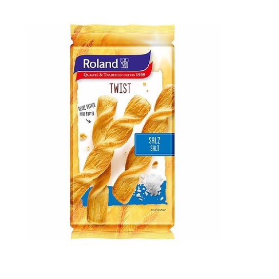 Szwajcarskie Paluchy z Ciasta Francuskiego z Solą Roland Twist 100g ROLAND