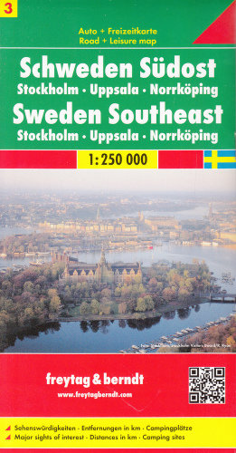 Szwecja. Część południowo-wschodnia. Mapa 1:250 000 Opracowanie zbiorowe