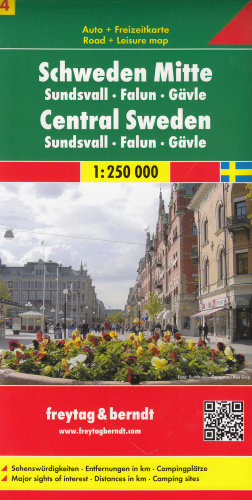 Szwecja. Część środkowa. Mapa 1:250 000 Opracowanie zbiorowe