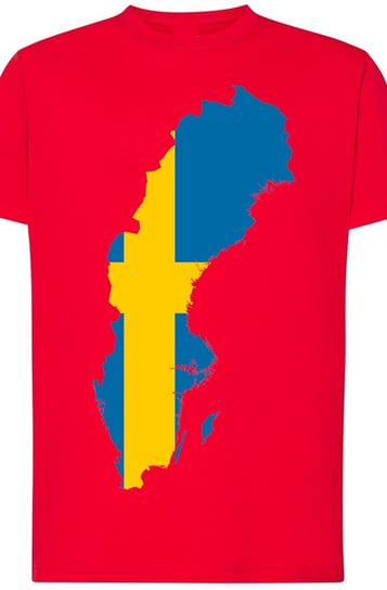 Szwecja Mapa Męski Modny T-Shirt Nadruk Rozm.5XL Inna marka