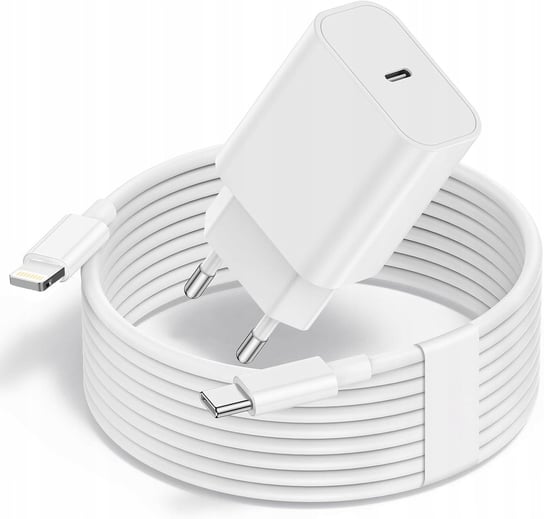 SZYBKA ŁADOWARKA DO IPHONE KOSTKA 20W + KABEL 1,5M USB-C - IPHONE LIGHTING Inna marka