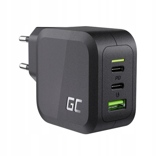 Szybka Ładowarka Gc Power Gan 65W 2X Usb-C Powerdelivery Usb-A Do Telefonu Forcetop