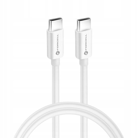 Szybki kabel do laptopa USB C do USB C QC 4.0 3A/20V PD 60W 3m biały do tel Forcell