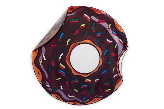 Szybkoschnąca mata plażowa 135cm wzór: brąz donut Kontext