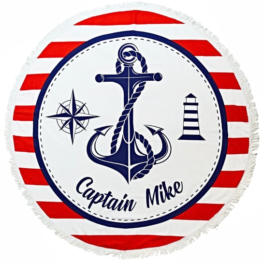 Szybkoschnący Ręcznik Plażowy Okrągły 150 Cm Captain Mike Captain Mike